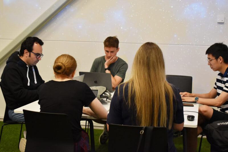 Thematic Summer School on Embodied AI - students working