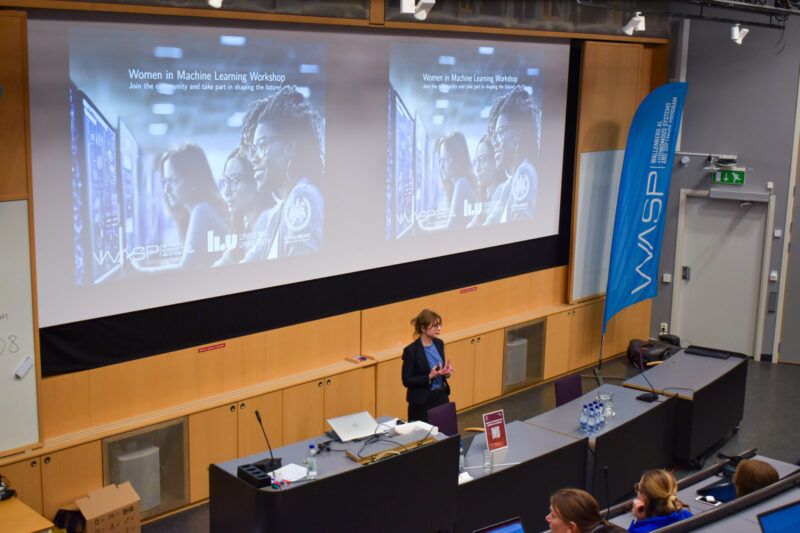 Amanda Olmin, WASP PhD at Linköping University and one of the organizers, welcomes everyone.