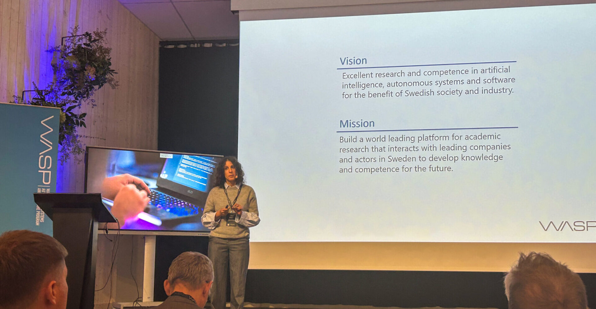 Amy Loutfi, WASP program director at demo week 2025